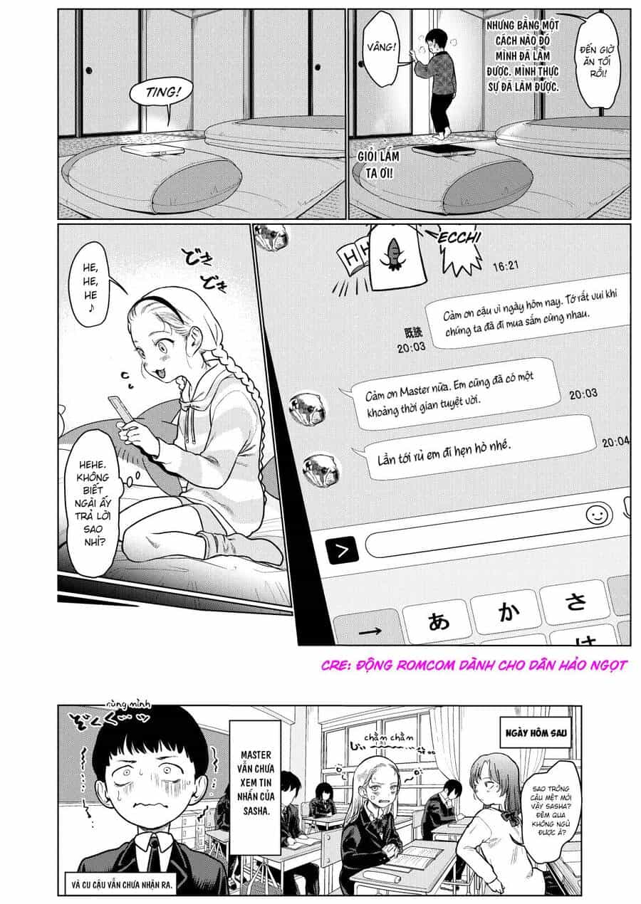 Bé Sơ Trung Sasha Và Thằng Bạn Otaku Cùng Lớp - Chương 13 - ảnh 4
