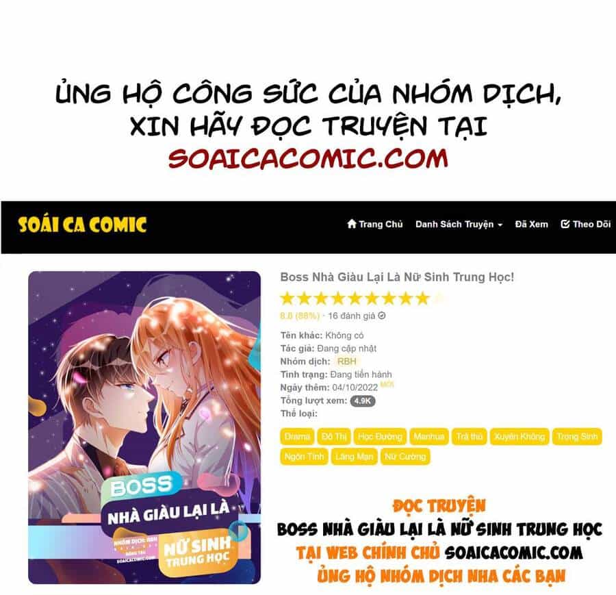 Boss Nhà Giàu Lại Là Nữ Sinh Trung Học! - Chương 20 - ảnh 1