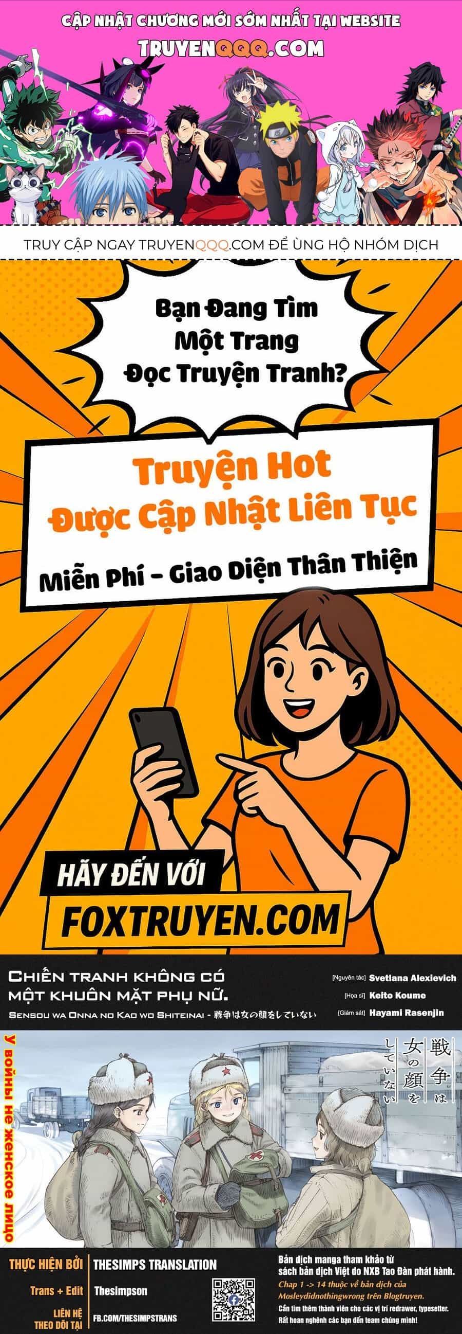 Chiến Tranh Không Có Một Khuôn Mặt Phụ Nữ - Chương 34.1 - ảnh 1