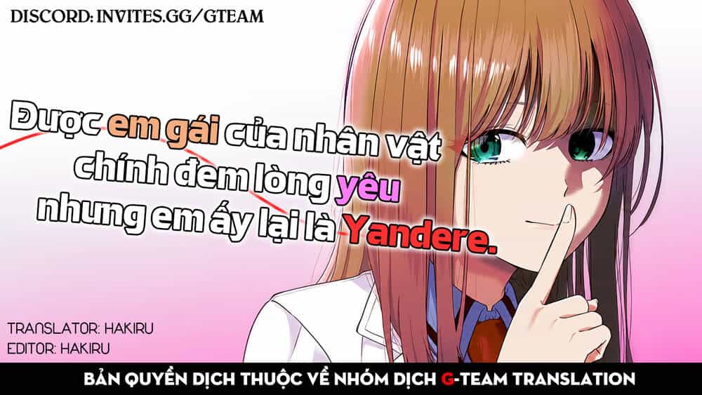 Được Em Gái Của Nhân Vật Chính Đem Lòng Yêu Nhưng Em Ấy Lại Là Yandere. - Chương 3 - ảnh 1
