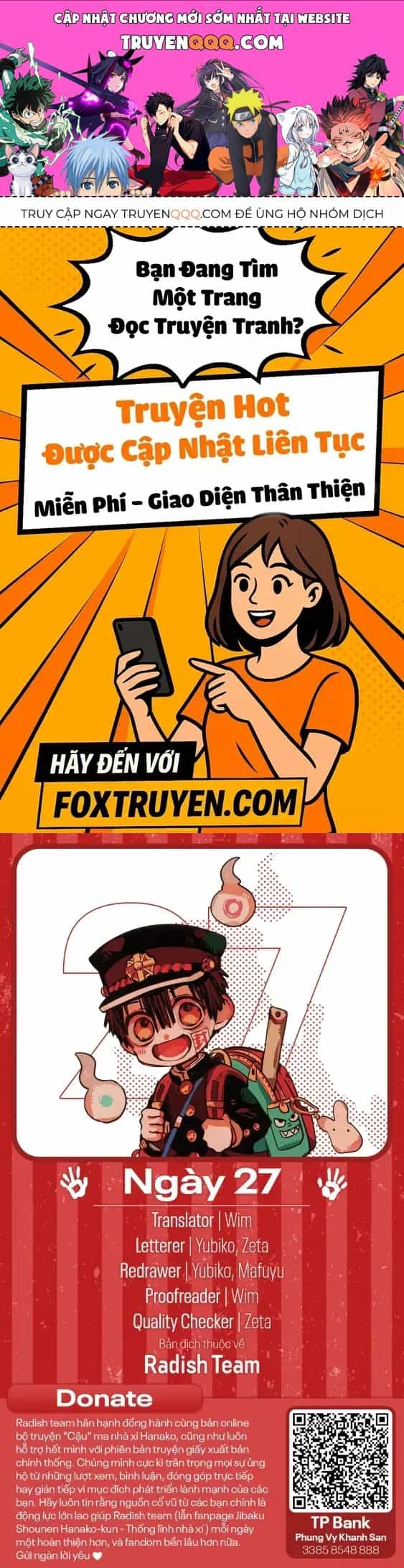Hanako-Kun Sau Giờ Học - Chương 27 - ảnh 1