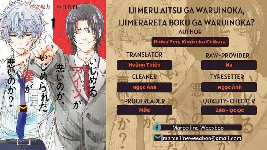 Ijimeru Aitsu Ga Waruinoka, Ijimerareta Boku Ga Waruinoka? - Chương 1 - ảnh 1