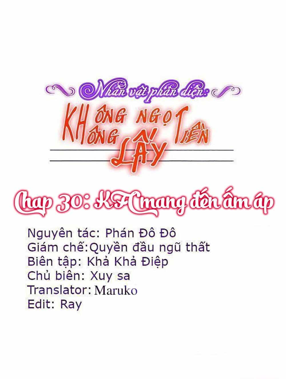Nhân Vật Phản Diện: Không Ngọt Không Lấy Tiền - Chương 30 - ảnh 1