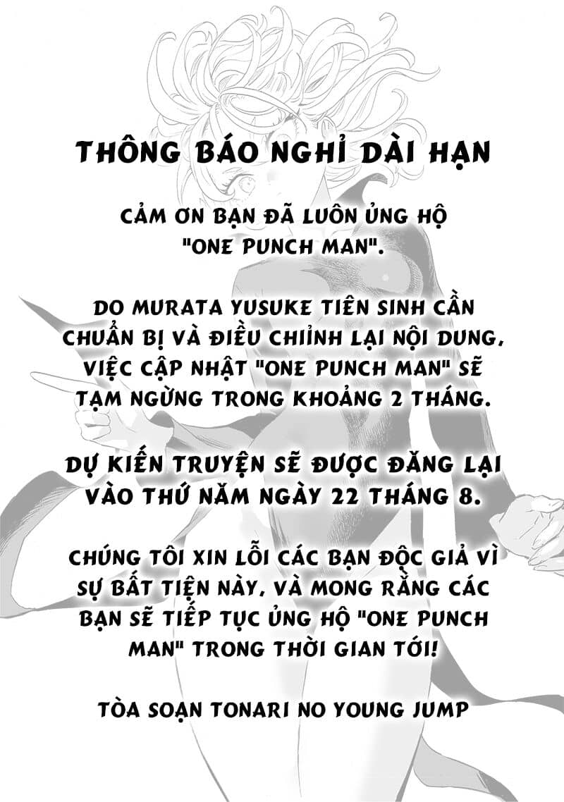 Onepunch Man - Chương 256.5 - Thông Báo Nghỉ Dài Hạn - ảnh 1