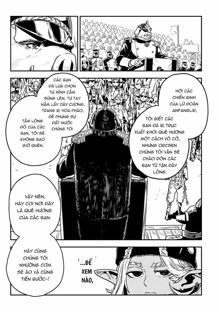 Orcsen Oukokushi ~Yaban Na Orc No Kuni Wa, Ikanishite Heiwa Na Elf No Kuni Wo Yakiharau Ni Itatta Ka~ - Chương 7 - ảnh 23