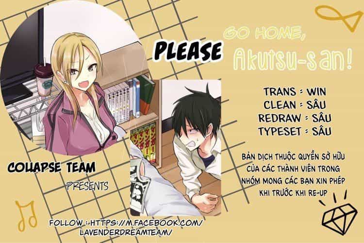 Please Go Home, Akutsu-San! - Chương 4 - ảnh 1