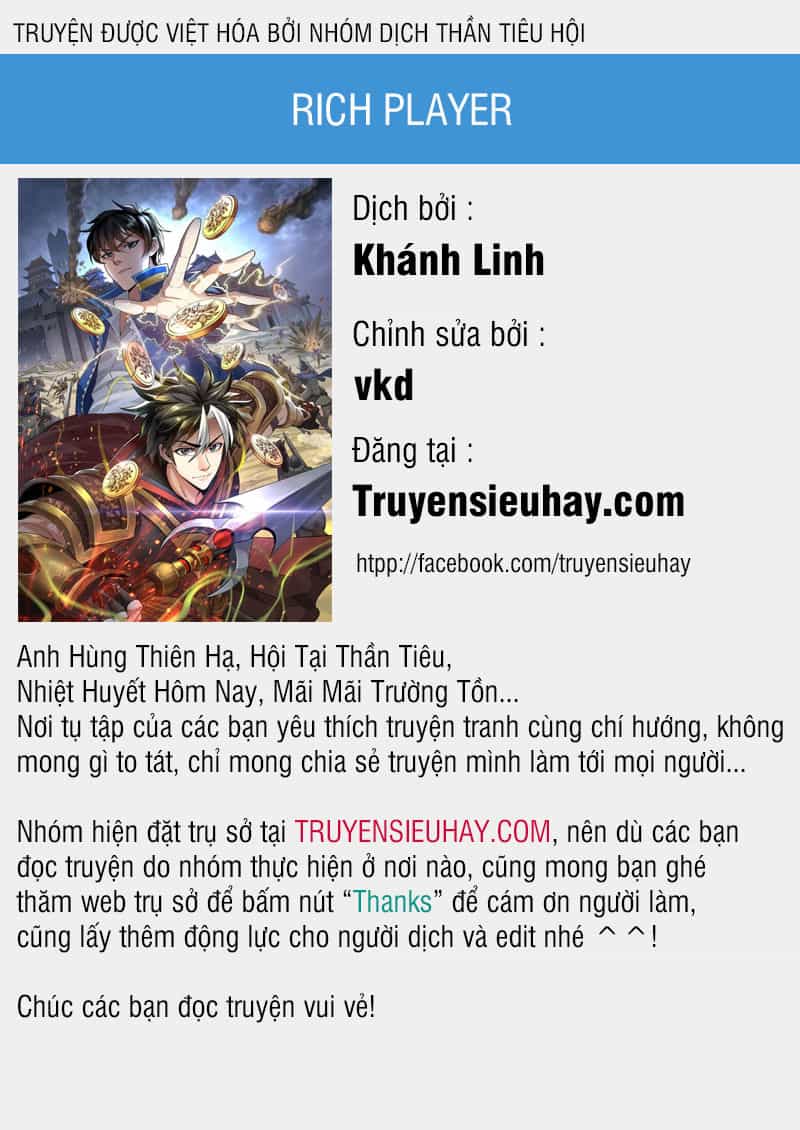 Rich Player - Người Chơi Khắc Kim - Chương 84 - ảnh 1
