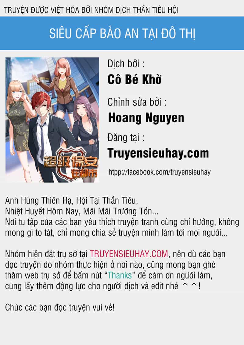 Siêu Cấp Bảo An Tại Đô Thị - Chương 21 - ảnh 1