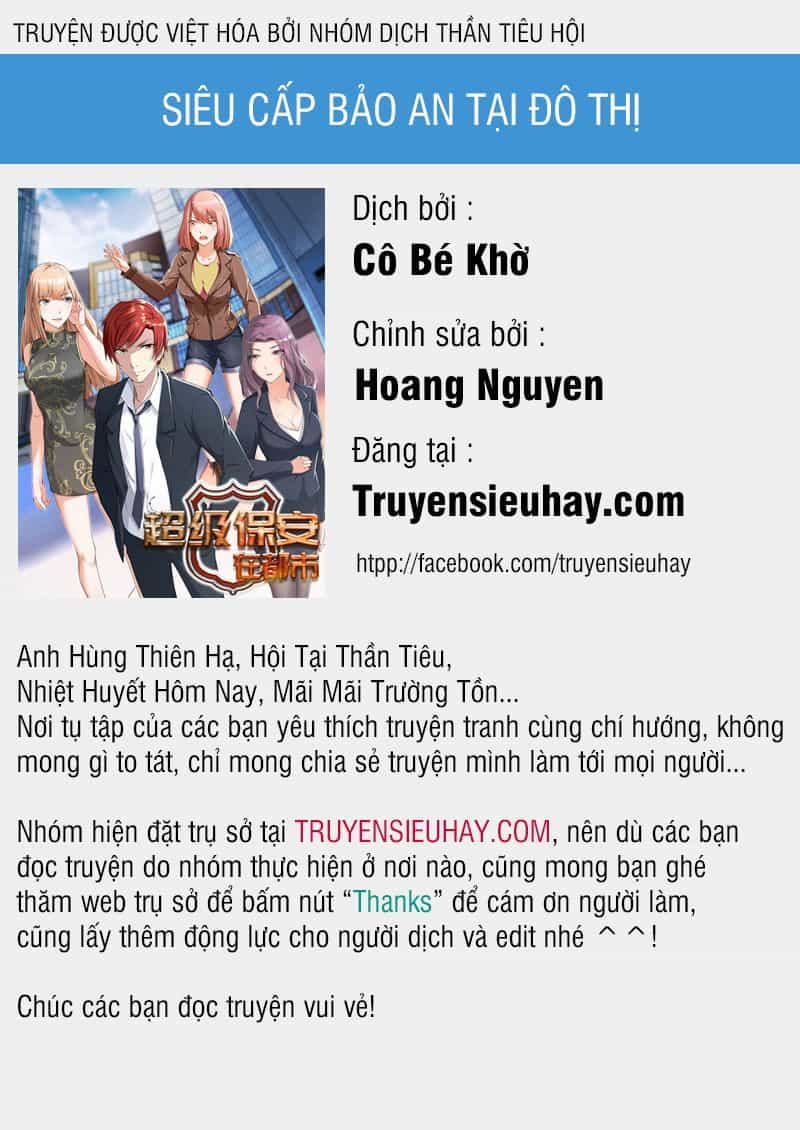Siêu Cấp Bảo An Tại Đô Thị - Chương 30 - ảnh 1