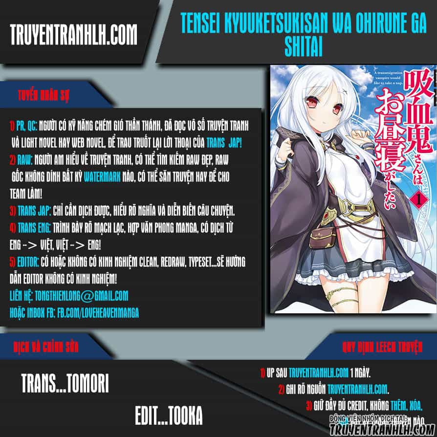 Tensei Kyuuketsukisan Wa Ohirune Ga Shitai - Chương 3 - ảnh 1