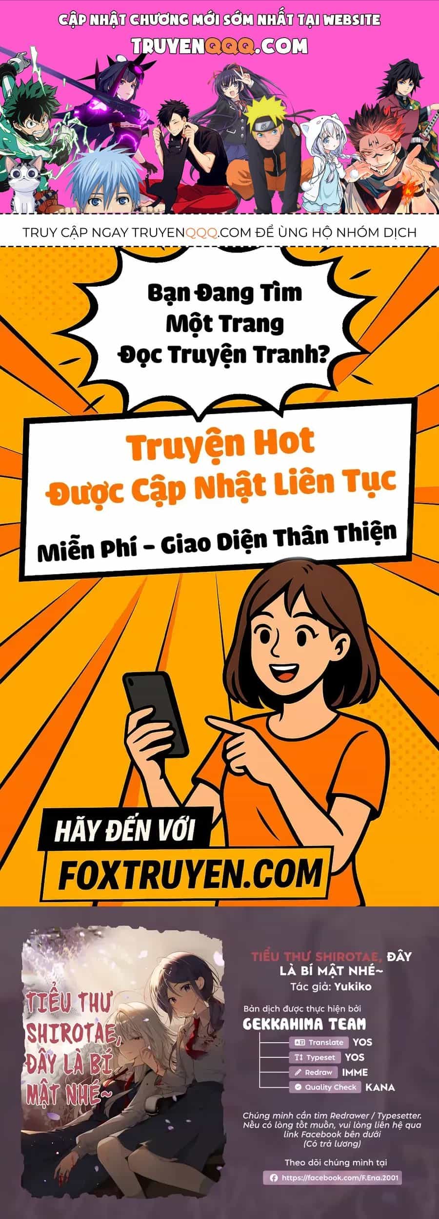 Tiểu Thư Shirotae, Đây Là Bí Mật Nhé - Chương 3 - ảnh 1