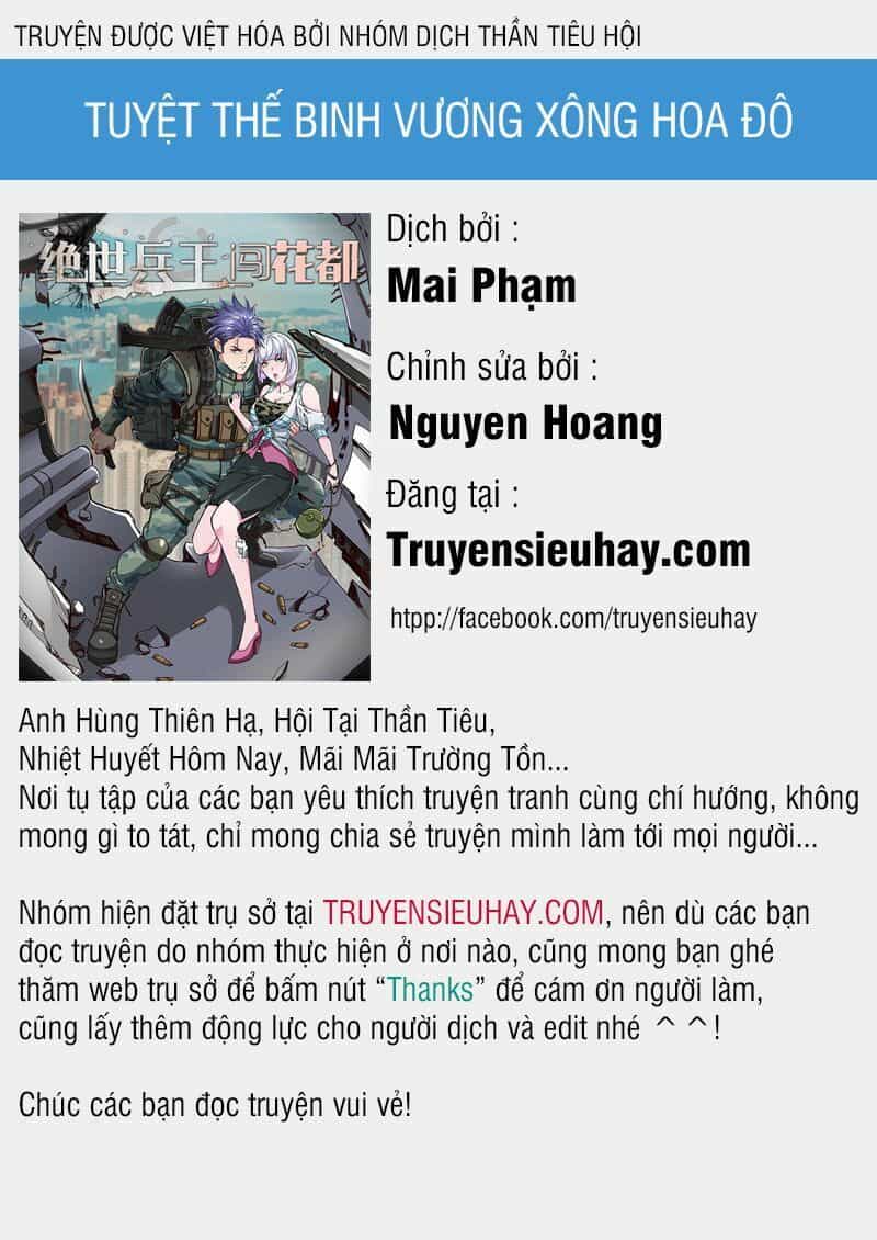 Tuyệt Thế Binh Vương Xông Hoa Đô - Chương 3 - ảnh 1