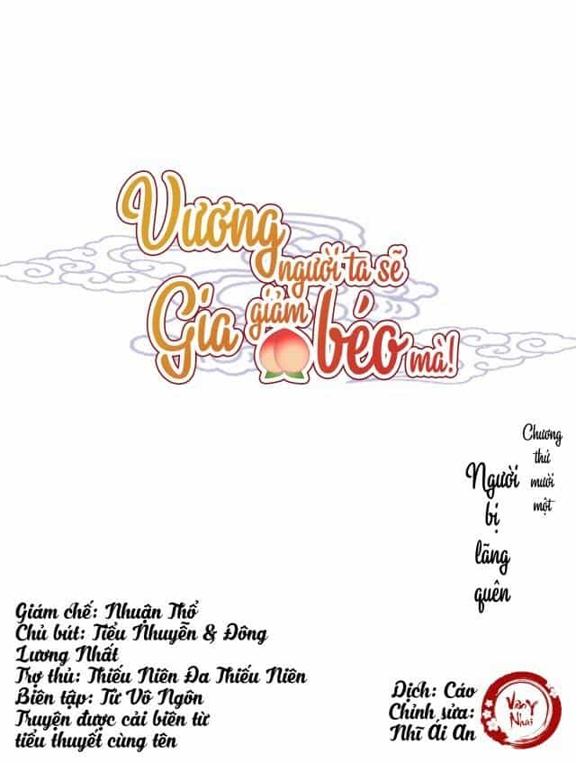 Vương Gia Người Ta Sẽ Giảm Béo Mà!!! - Chương 11 - ảnh 1