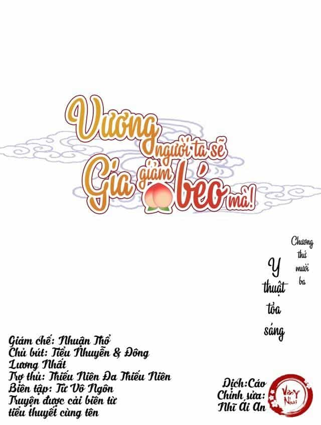 Vương Gia Người Ta Sẽ Giảm Béo Mà!!! - Chương 13 - ảnh 1