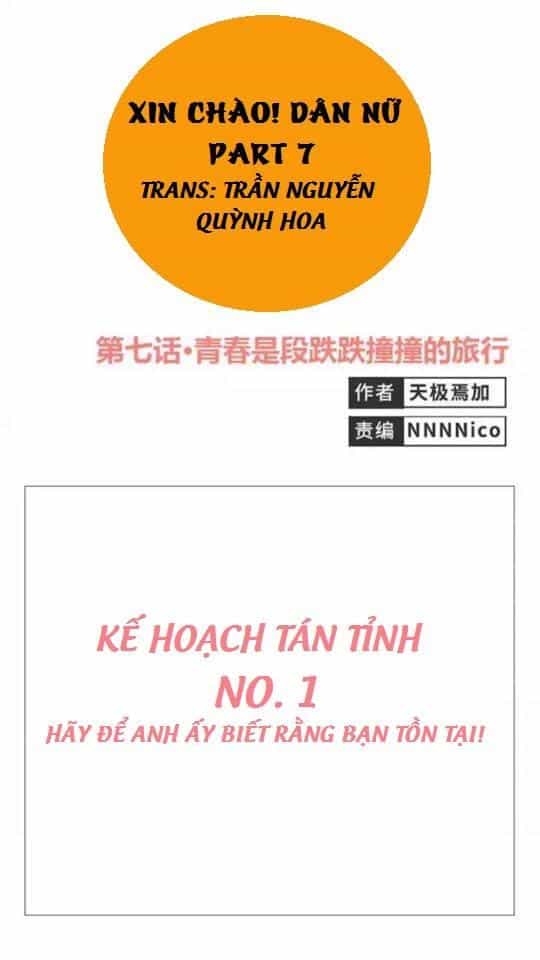 Xin Chào! Dân Nữ - Chương 7 - ảnh 1